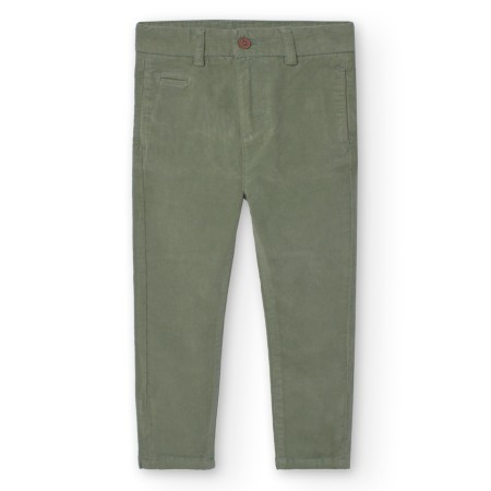 Blugi/Pantaloni lungi - Pantaloni raiat baiat 4-16 ani, bumbac, verde , Boboli