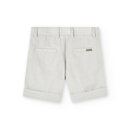 Pantaloni scurti baieti 4-14 ani, in, bej, brand Boboli [1]