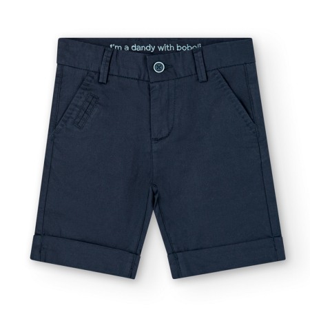 Fete/Baieti 2- 16 ani - Pantaloni scurti baieti, satin, bleumarin, Boboli