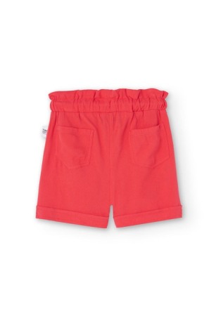 Pantaloni scurti fete, vascoza, culoare rosu, Boboli [1]