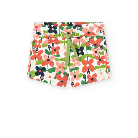 Pantaloni scurti fetite 1-8 ani, bumbac better cotton, multicolor, brand Boboli [1]