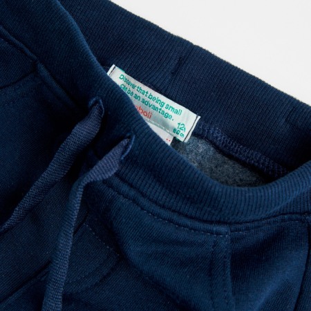 Pantaloni trening vatuiti baieti 3-8ani, bleumarin, brand Boboli [3]