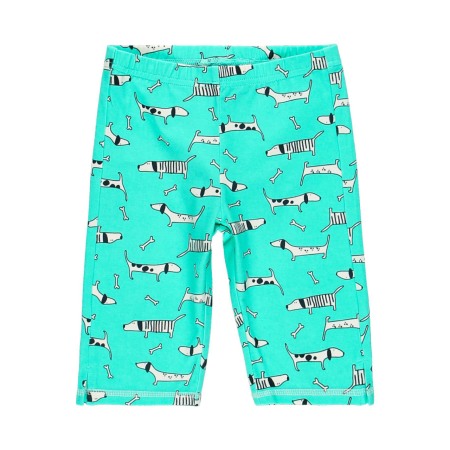 Pijama fete 4-14 ani, maneca scurta, imprimeu catei,verde, Boboli [5]