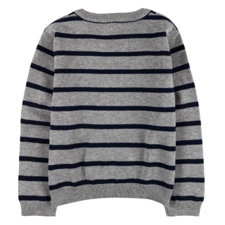 Pulover baiat en coeur, carouri, gri , Boboli [1]