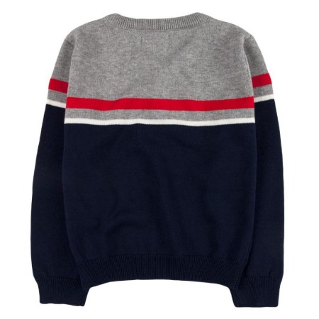 Pulover baieti en-coeur , gri, Boboli [2]