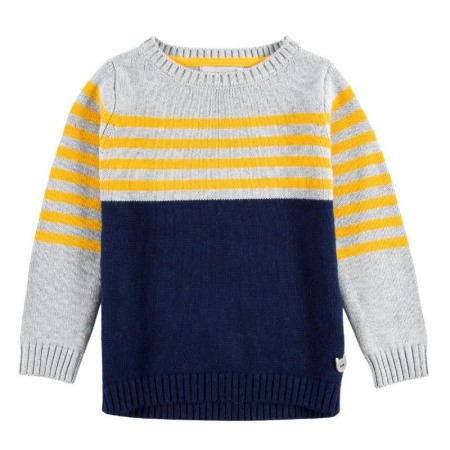 Fete/Baieti 2- 16 ani - Pulover fete dungi galbene, navy, Boboli
