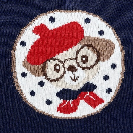 Pulover fete tricotat ,navy, Mayoral [2]