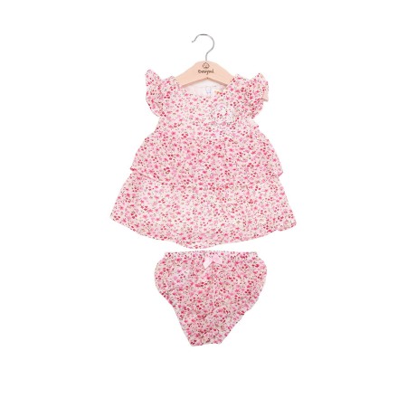 Fete - Rochie bebe fetita cu chilot, imprimeu floral, Babybol
