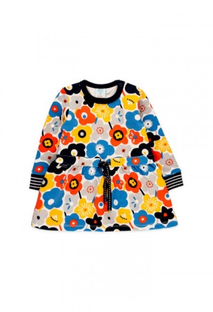 Rochie bumbac cu imprimeu floral, multicolor, Boboli [1]
