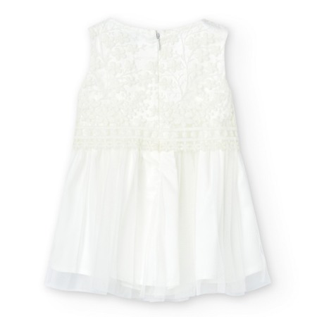 Rochie ceremonia bebe dantela cu tulle, ivoire, Boboli [1]