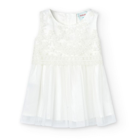 Fete - Rochie ceremonia bebe dantela cu tulle, ivoire, Boboli