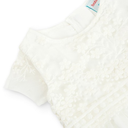 Rochie ceremonia bebe dantela cu tulle, ivoire, Boboli [3]