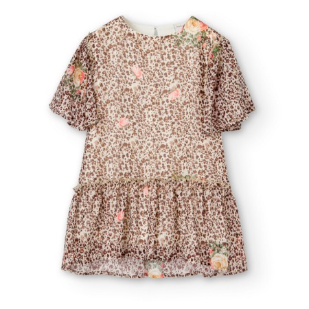 Rochie CHIC fete 4-16 ani, chiffon,animal print, Boboli [1]