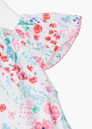 Rochie cu chilotel bebe fetita, imprimeu floral, Losan [3]