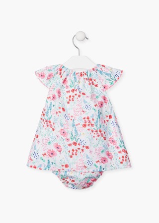 Rochie cu chilotel bebe fetita, imprimeu floral, Losan [2]