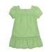 Rochie cu maneca scurta, bumbac brodat, verde fistic, USB2 [1]