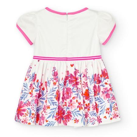 Rochie eleganta fete Boboli, saten, maneca scurta, imprimeu floral 706294 [1]