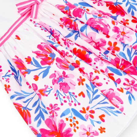 Rochie eleganta fete Boboli, saten, maneca scurta, imprimeu floral 706294 [3]