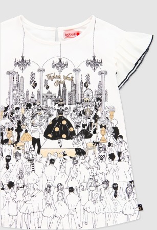 Rochie eleganta fete , gama CHIC, imprimeu fetite, Boboli [2]