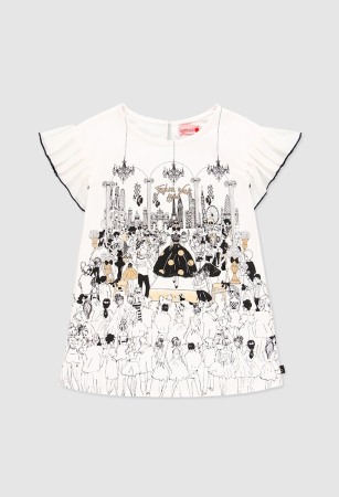 Rochie eleganta fete , gama CHIC, imprimeu fetite, Boboli [3]