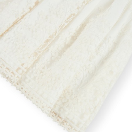 Rochie eleganta fete, tulle brodat, ivoire, Boboli [3]