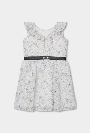 Rochie eleganta fetite 4-14 ani, chifon, imprimeu floral, [2]