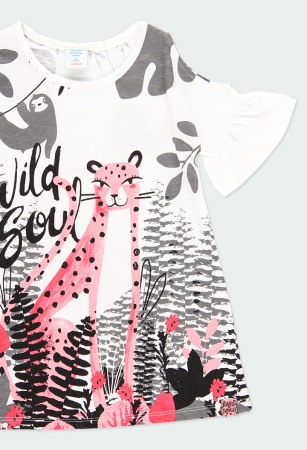 Rochie fete bumbac, animal print,Boboli [2]