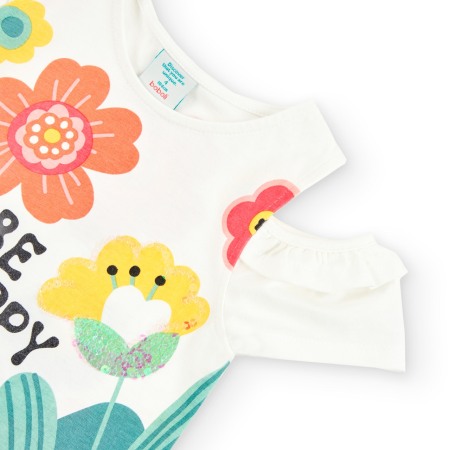 Rochie fete bumbac better cotton, imprimeu floral, brand Boboli [2]