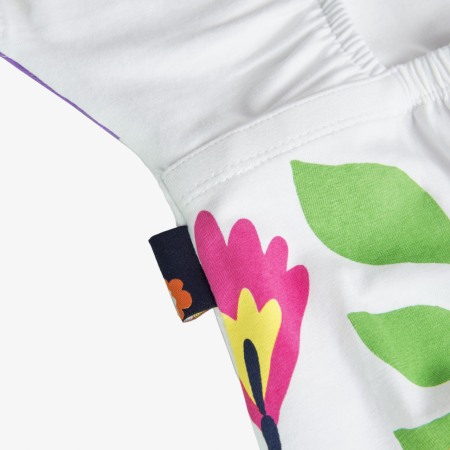 Rochie fete bumbac jersey, imprimeu fluturi, multicolor, Boboli - 408136 [2]