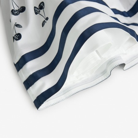 Rochie fete satin, bumbac better cotton, imprimeu cirese, Boboli [4]