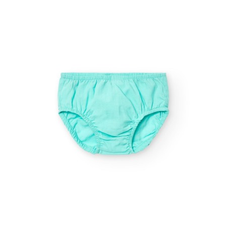 Rochie fete vara bumbac, flori aplicate, turcoaz, brand Boboli [1]