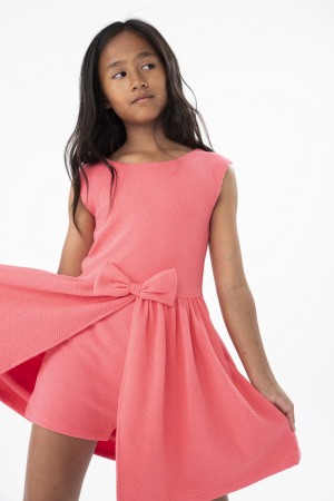 Rochite maneca scurta - Rochie fete vara, fusta pantalon, corai, Boboli