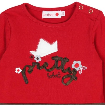 Rochie fetita cu maneca lunga, Boboli, rosie [2]