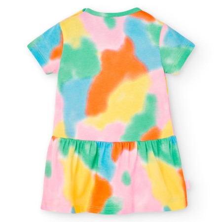 Rochie fetite vara 1-8 ani, bumbac better cotton, imprimeu multicolor, brand Boboli [2]