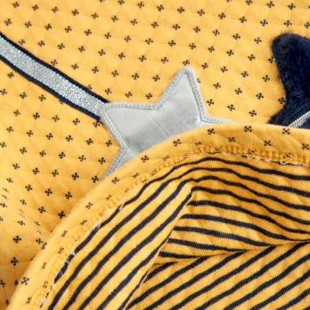 Rochie maneca lunga fete, bumbac, galbena, Boboli [4]