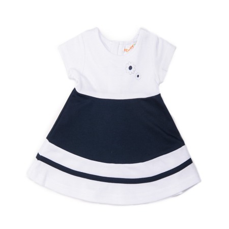 Rochite maneca scurta - Rochie maneca scurta, alb/navy, Babybol