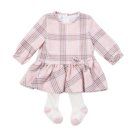 Fete/Baieti 0-24 luni - Rochie stofa cu dres , Babybol, roz