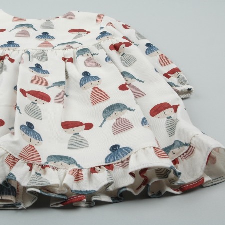 Rochita bebe fetita, bumbac, imprimeu fetite, Babybol [2]