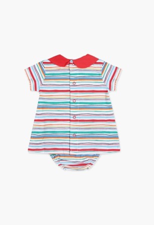 Rochita bebe fetita cu chilot ,multicolor, aplicatii fluturi Boboli [1]