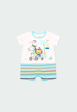 Fete/Baieti 0-24 luni - Salopeta bebe baiat 0-24luni, bumbac organic, Boboli