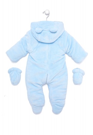Salopeta bebe iarna vatuita blue, Babybol [2]