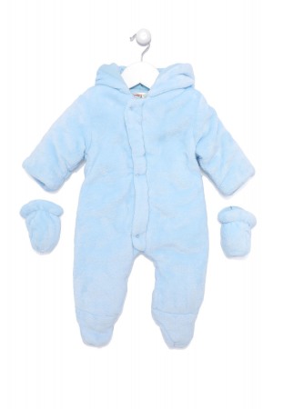 Baieti - Salopeta bebe iarna vatuita blue, Babybol