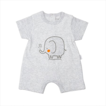 Baieti - Salopeta bebe maneca scurta bumbac Babybol