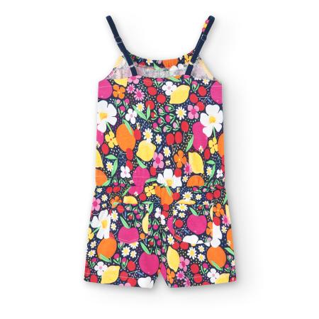 Salopeta cu bretele fete 8-14 ani, imprimeu floral, brand Boboli [1]