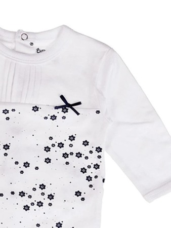 Salopeta maneca lunga , flori navy, Babybol [2]