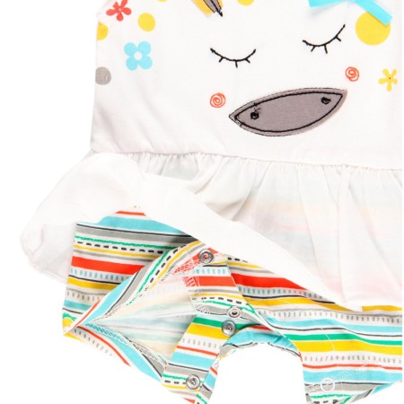 Salopeta vara bebe fetita, multicolor, Boboli [2]