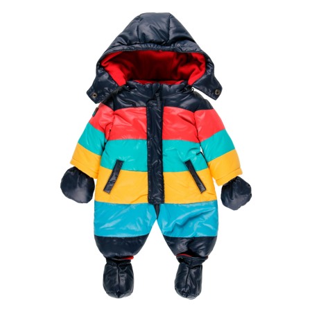 Salopeta zapada thermo bebe , gluga, manusi si botosei detasabili, Boboli [4]