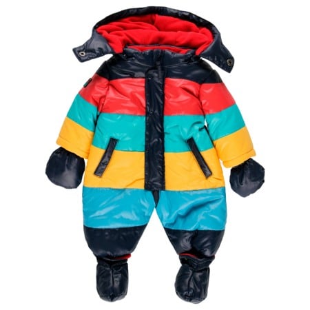 Geci /Salopete/Veste iarna - Salopeta zapada thermo bebe , gluga, manusi si botosei detasabili, Boboli