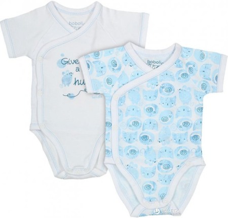 Fete/Baieti 0-24 luni - Set 2 body maneca scurta bebe baiat,Boboli
