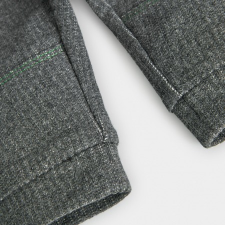 Set 2 piese baiat, pulover tricot verde cu pantalon gri, Boboli [7]